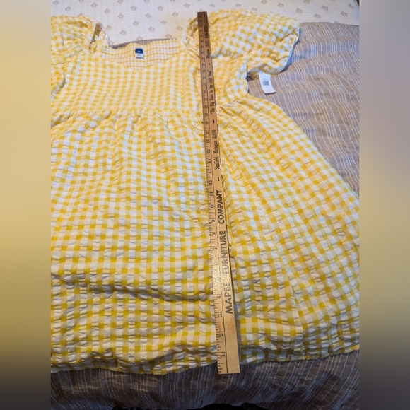 Old navy gingham yellow puff sleeve dress 2x nwt - Picture 7 of 12